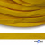 Шнур плетеный (плоский) d-12 мм, (уп.90+/-1м), 100% полиэстер, цв.269 - жёлтый - купить в Пензе. Цена: 8.62 руб.