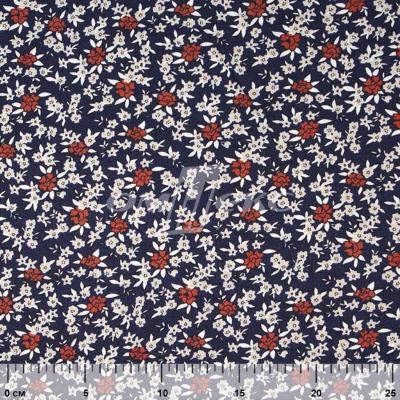 Плательная ткань "Фламенко" 7.2, 80 гр/м2, шир.150 см, принт растительный - купить в Пензе. Цена 239.03 руб.