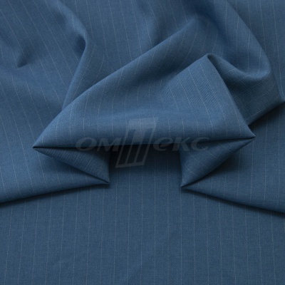 Костюмная ткань "Жаклин", 188 гр/м2, шир. 150 см, цвет серо-голубой - купить в Пензе. Цена 426.49 руб.