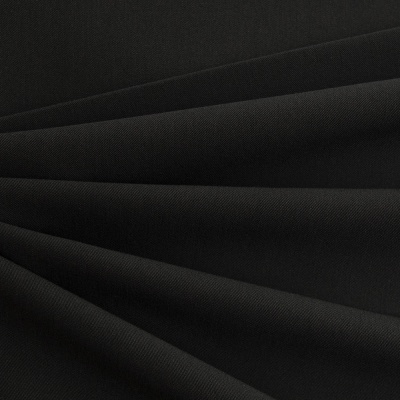Костюмная ткань с вискозой "Меган", 210 гр/м2, шир.150см, цвет чёрный - купить в Пензе. Цена 382.42 руб.