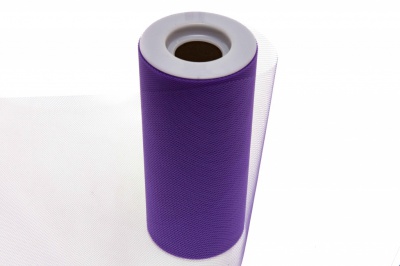 Фатин в шпульках 16-85, 10 гр/м2, шир. 15 см (в нам. 25+/-1 м), цвет фиолетовый - купить в Пензе. Цена: 100.69 руб.