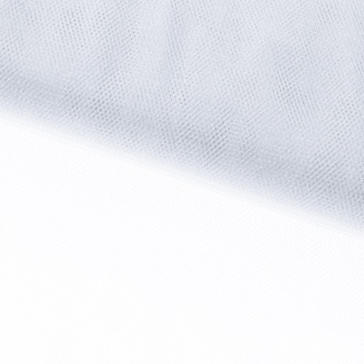 Трикотажное полотно Тюль Кристалл, 100% полиэфир, 16-01/белый, 15гр/м2, шир.160см. - купить в Пензе. Цена 129.70 руб.