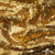 Трикотажное полотно, Сетка с пайетками,188 гр/м2, шир.140 см, цв.-тем.золото (#51) - купить в Пензе. Цена 505.15 руб.