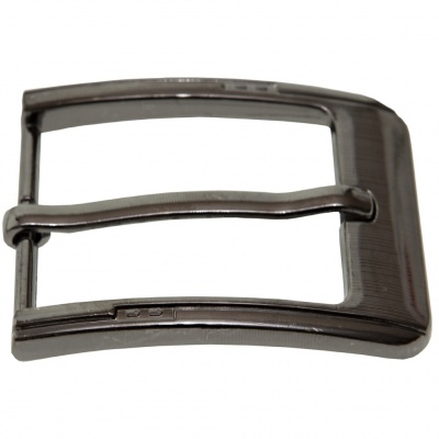 Пряжка металлическая для мужского ремня SC035#6 (шир.ремня 40 мм), цв.-тем.никель - купить в Пензе. Цена: 43.93 руб.