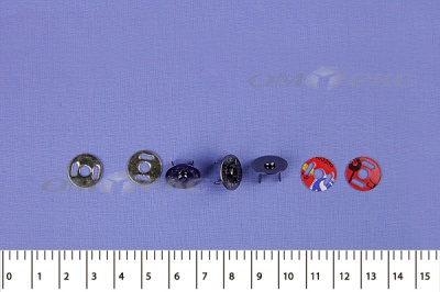 Кнопки магнитные МКМ-02, диам. 18 мм, чёрный никель - купить в Пензе. Цена: 14.49 руб.