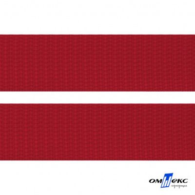 Красный - цв.171- Текстильная лента-стропа 550 гр/м2 ,100% пэ шир.50 мм (боб.50+/-1 м) - купить в Пензе. Цена: 797.67 руб.