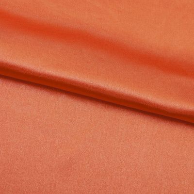 Поли креп-сатин 18-1445, 120 гр/м2, шир.150см, цвет оранжевый - купить в Пензе. Цена 155.57 руб.