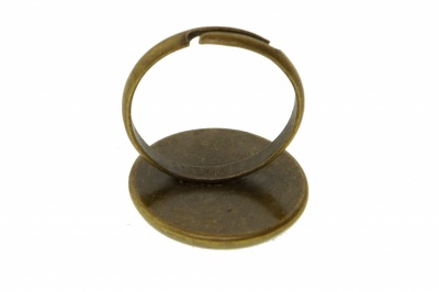 Заготовка для рукоделия металлическая фигурная для кольца 15мм - купить в Пензе. Цена: 7.44 руб.