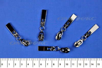 Слайдер декоративный, металлический №1/спираль Т7/никель - купить в Пензе. Цена: 6.29 руб.
