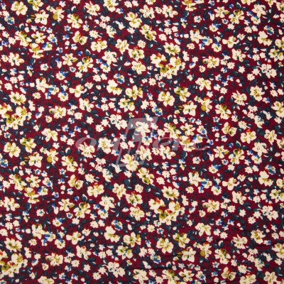 Плательная ткань "Софи" 5.1, 75 гр/м2, шир.150 см, принт растительный - купить в Пензе. Цена 243.96 руб.