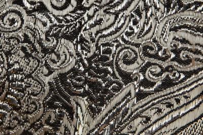 Ткань костюмная жаккард №11, 140 гр/м2, шир.150см, цвет тем.серебро - купить в Пензе. Цена 383.29 руб.