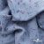Ткань Муслин принт, 100% хлопок, 125 гр/м2, шир. 140 см, #2308 цв. 69 серо-голубой с цветком - купить в Пензе. Цена 413.11 руб.