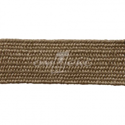 Тесьма отделочная полипропиленовая плетеная эластичная #2, шир. 40мм, цв.- соломенный - купить в Пензе. Цена: 50.99 руб.