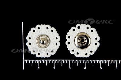 Кнопки пришивные №6 S20мм пластиковые белые - купить в Пензе. Цена: 9.88 руб.