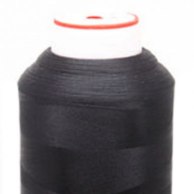 Нитки текстурированные некручёные, намот. 5 000 м, цвет чёрный - купить в Пензе. Цена: 70.43 руб.