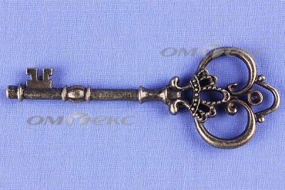 Декоративный элемент для творчества из металла "Ключ"8,5 см  - купить в Пензе. Цена: 26.66 руб.