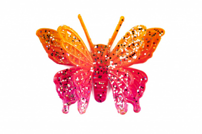 Бабочка декоративная пластиковая #10 - купить в Пензе. Цена: 7.09 руб.