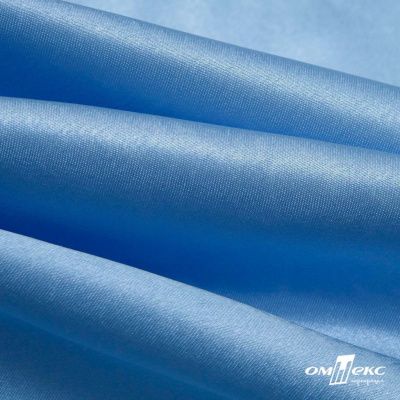 Поли креп-сатин 14-4121, 125 (+/-5) гр/м2, шир.150см, цвет голубой - купить в Пензе. Цена 155.57 руб.