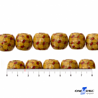 0189-Бусины деревянные "ОмТекс", 17 мм, упак.50+/-3шт - купить в Пензе. Цена: 83.66 руб.