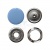 Кнопка рубашечная (закрытая) 9,5мм - эмаль, цв.182 - св.голубой - купить в Пензе. Цена: 5.74 руб.