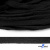 Шнур плетеный d-8 мм плоский, 70% хлопок 30% полиэстер, уп.85+/-1 м, цв.- чёрный - купить в Пензе. Цена: 735 руб.