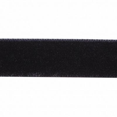Лента бархатная нейлон, шир.12 мм, (упак. 45,7м), цв.03-черный - купить в Пензе. Цена: 448.27 руб.