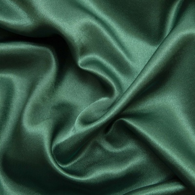 Поли креп-сатин 19-5420, 125 (+/-5) гр/м2, шир.150см, цвет зелёный - купить в Пензе. Цена 157.15 руб.