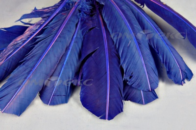 Декоративный Пучок из перьев, перо 23см/синий - купить в Пензе. Цена: 12.34 руб.