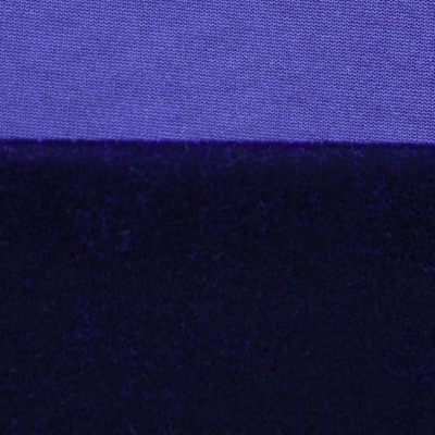 Бархат стрейч №14, 240 гр/м2, шир.160 см, (2,6 м/кг), цвет т.синий - купить в Пензе. Цена 748.44 руб.