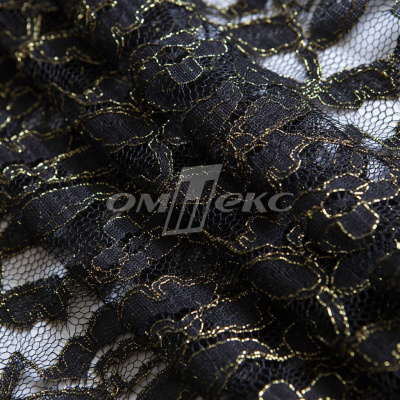 Кружевное полотно XD LACE 1-4, 80 гр/м2, шир.150см, цвет чёрный - купить в Пензе. Цена 245.94 руб.