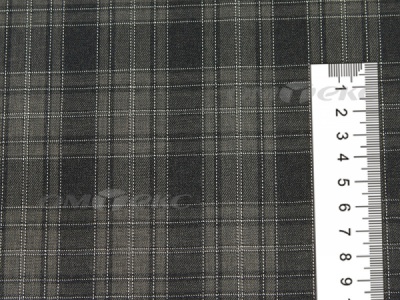 Ткань костюмная клетка 25235 2004, 185 гр/м2, шир.150см, цвет серый/бел - купить в Пензе. Цена 