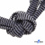 Шнурки #107-07, плоские 130 см, двухцветные цв.серый/чёрный - купить в Пензе. Цена: 23.03 руб.
