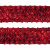 Тесьма с пайетками 3, шир. 35 мм/уп. 25+/-1 м, цвет красный - купить в Пензе. Цена: 1 308.30 руб.